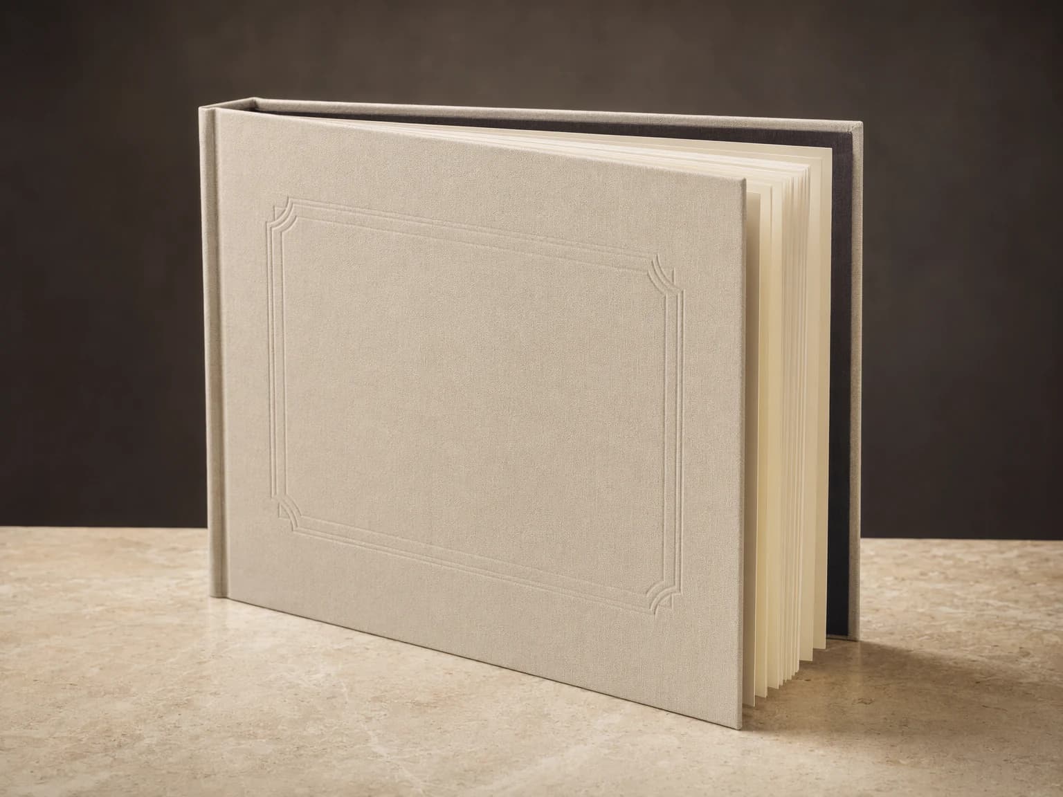 A finished family memoir book with an illustrated cover